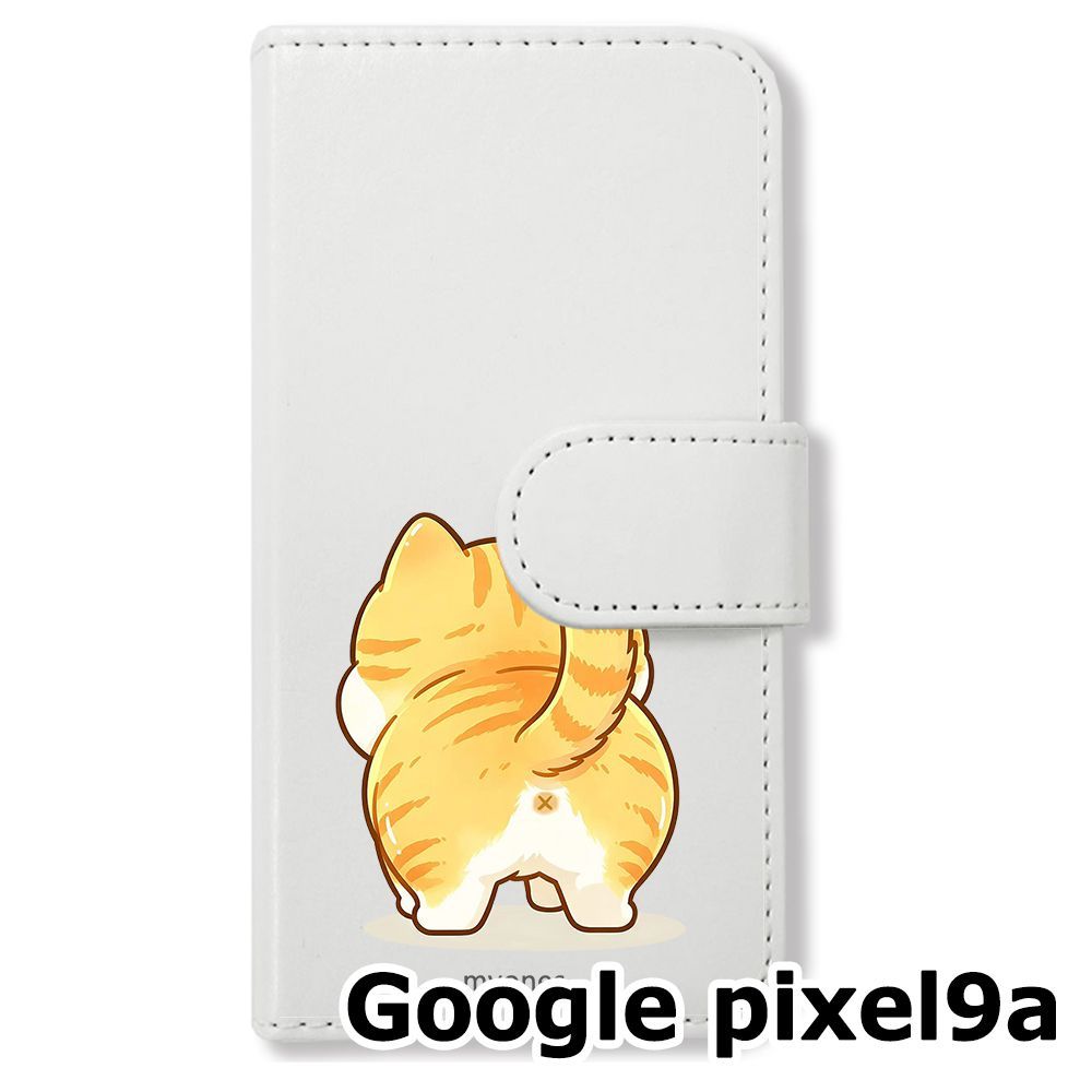 ディスプレイ(猫ちゃんのせいで、カバーに少し傷がありますが、中身は問題ないです) 新品未使用】 Google pixel9a 手帳型スマホ ケース カバー (色