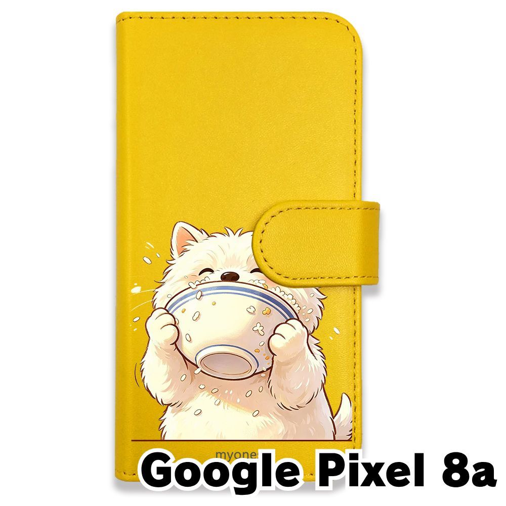 新品未使用】 Google Pixel 8a 手帳型スマホ ケース (色：イエロー