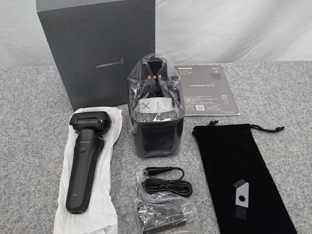 【未使用品】 Panasonic シェーバー ES-L570D-K 黒 ラムダッシュPRO ５枚刃 パナソニック