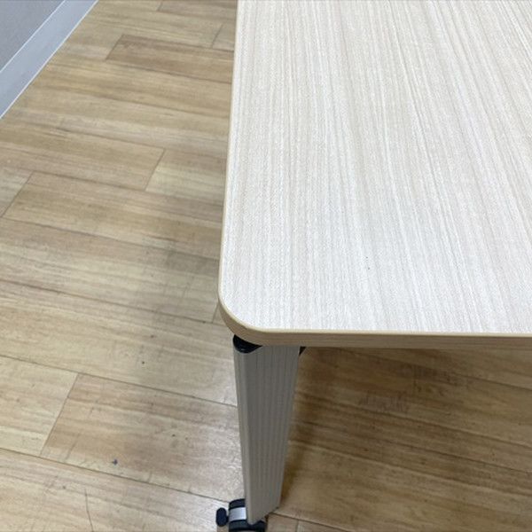 イトーキ ミーティングテーブル 完成品 角テーブル DE キャスター付 幅900 奥900 ファインウォールナットL