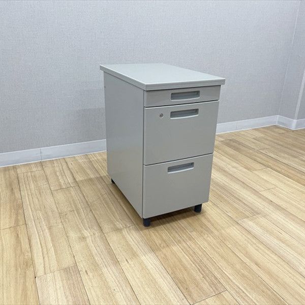脇デスク 3段 SR型 袖机 引出し 高740 コクヨ グレー