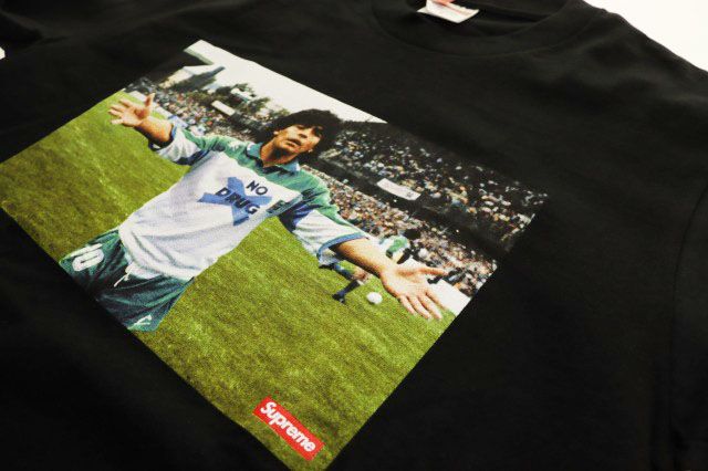 シュプリーム SUPREME 24SS MARADONA TEE BLACK S マラドーナ Tシャツ