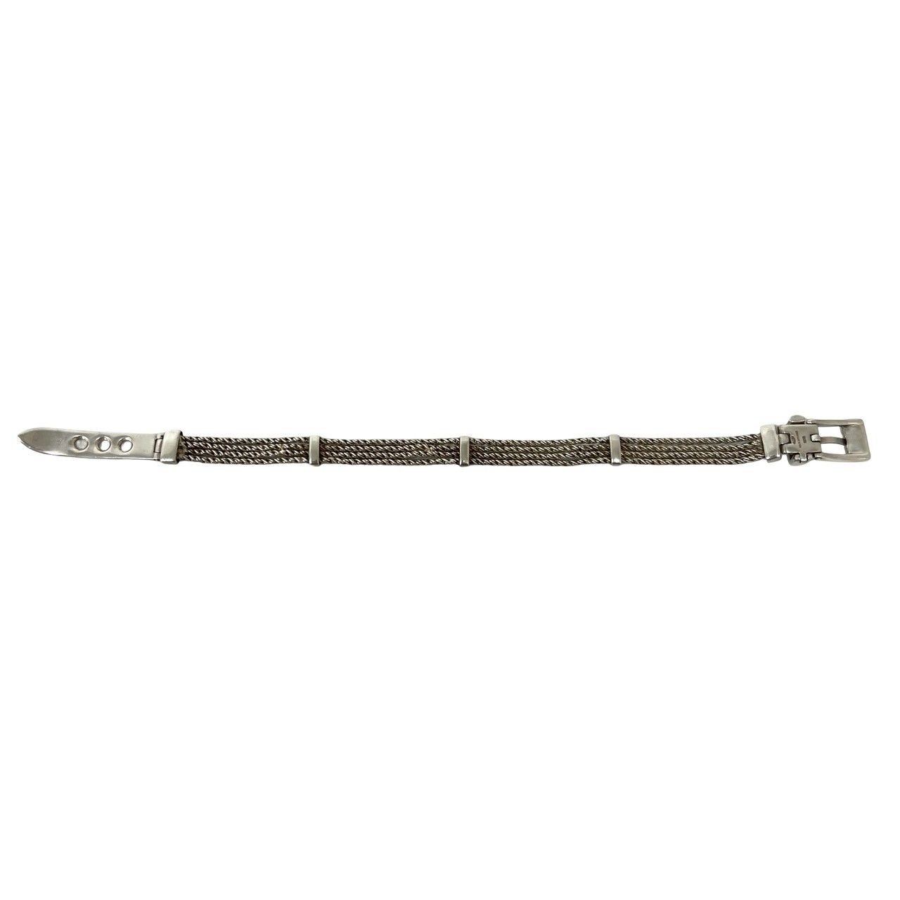 極 美品 袋付き TIFFANY&Co. ティファニーヴィンテージ Tロープ ベルト 