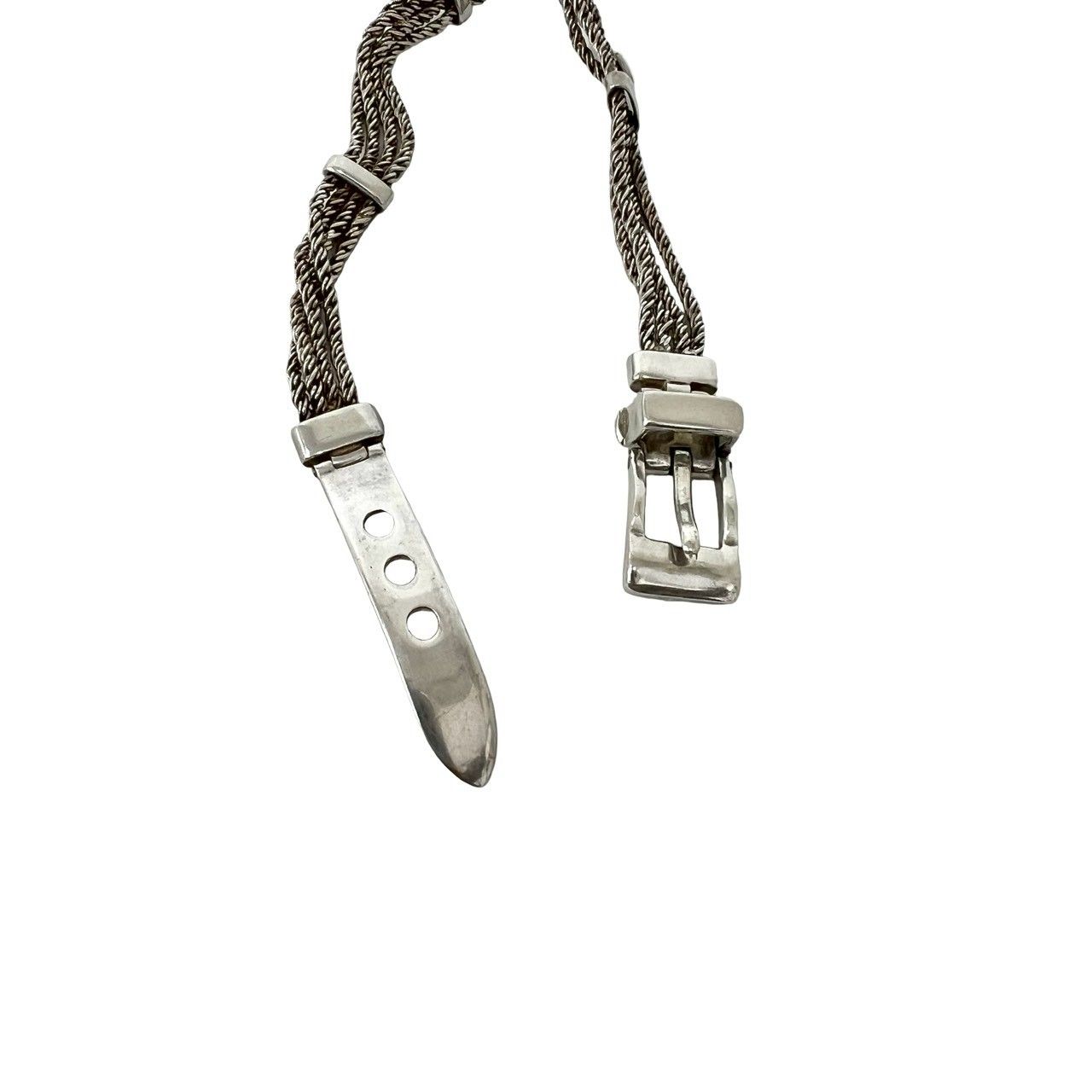 極 美品 袋付き TIFFANY&Co. ティファニーヴィンテージ Tロープ ベルト