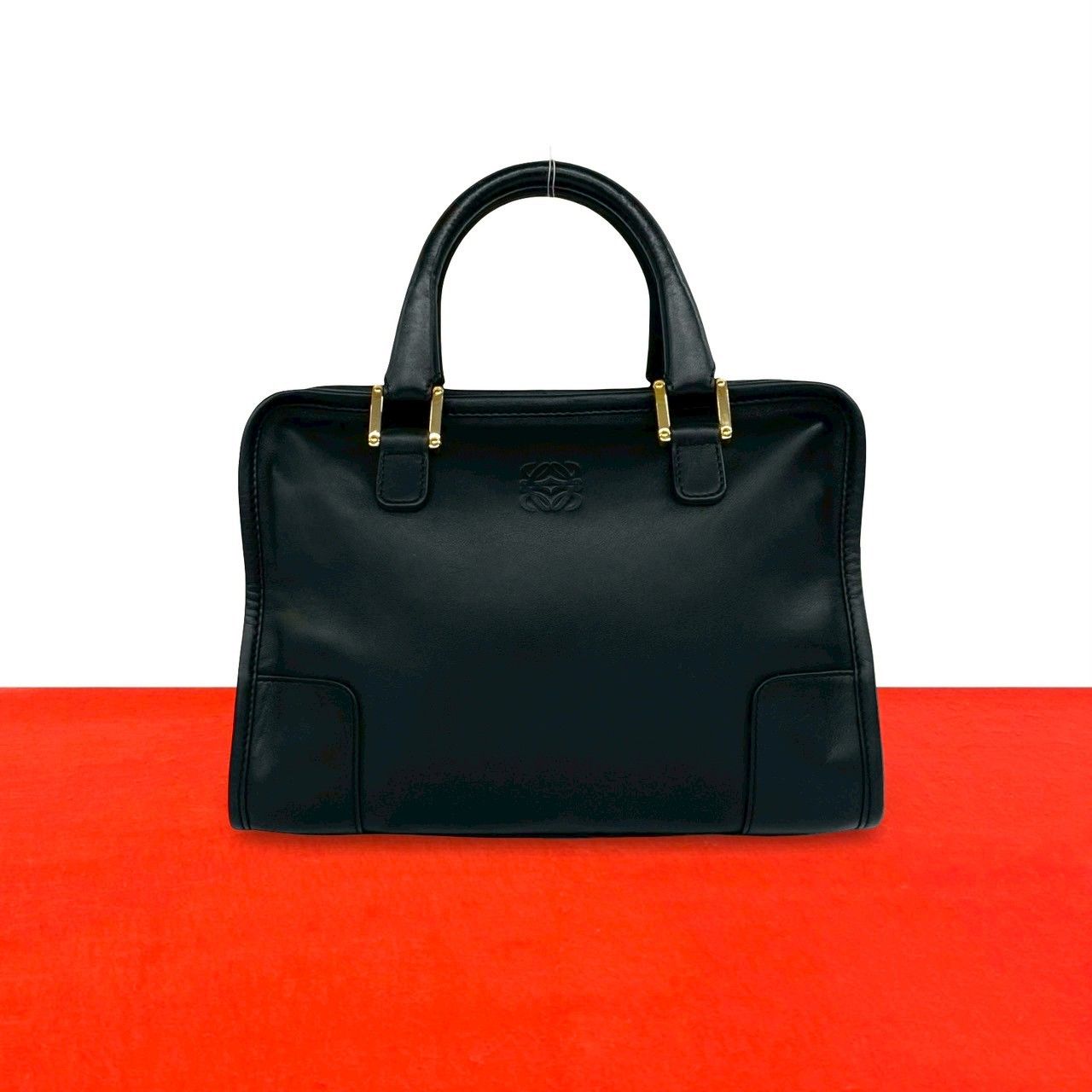 極 美品 LOEWE ロエベ ヴィンテージ アマソナ 28 アナグラム ロゴ 型