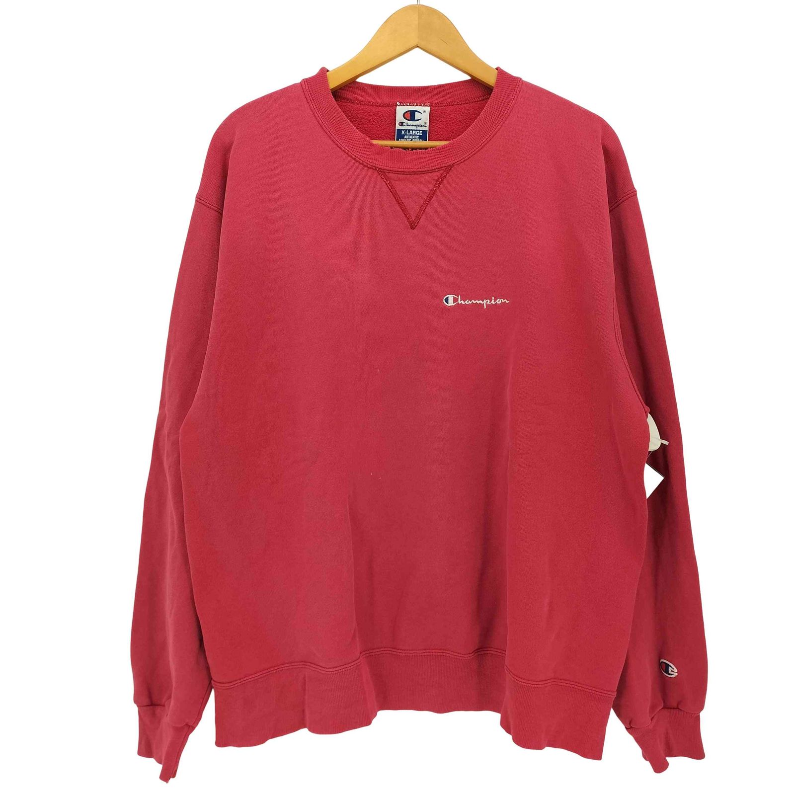 チャンピオン Champion 90S メキシコ製 ロゴ刺繍 前Vガゼット クルー 