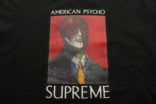 シュプリーム SUPREME 23AW AMERICAN PSYCHO TEE BLACK S アメリカン