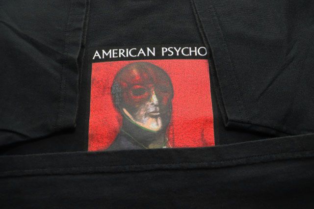 シュプリーム SUPREME 23AW AMERICAN PSYCHO TEE BLACK S アメリカン