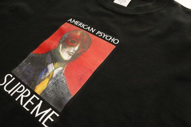 シュプリーム SUPREME 23AW AMERICAN PSYCHO TEE BLACK S アメリカン