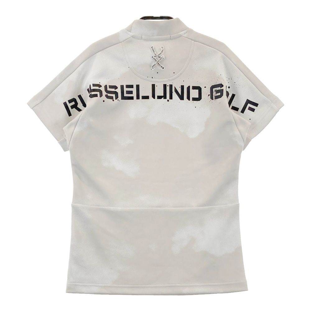 サイズ：1 RUSSELUNO ラッセルノ ハイネック 半袖Tシャツ ルチャ 総柄
