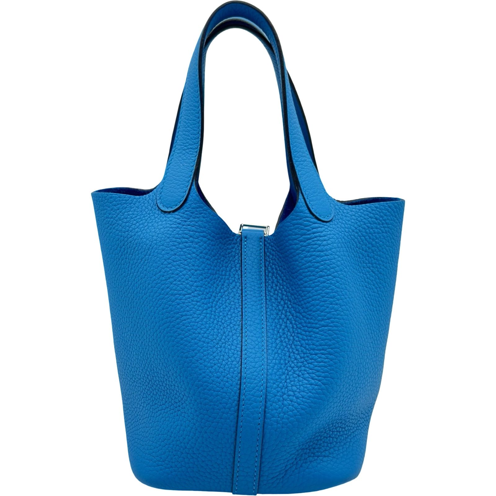 エルメス HERMES ピコタンロックPM Y刻印 ブルーザンジバル シルバー