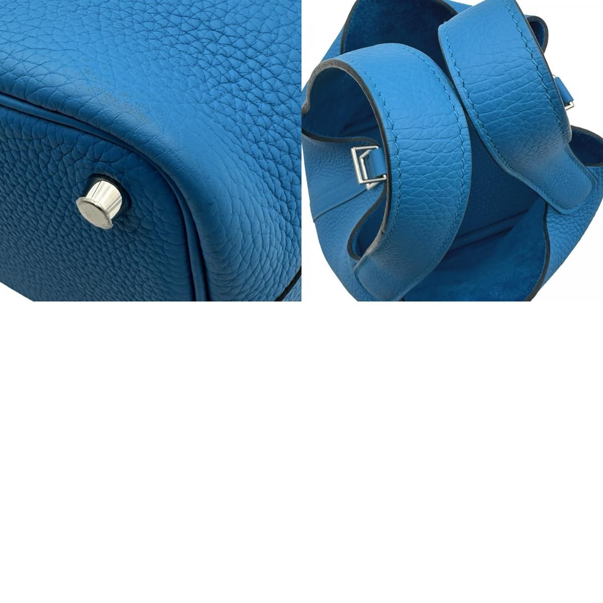 エルメス HERMES ピコタンロックPM Y刻印 ブルーザンジバル シルバー