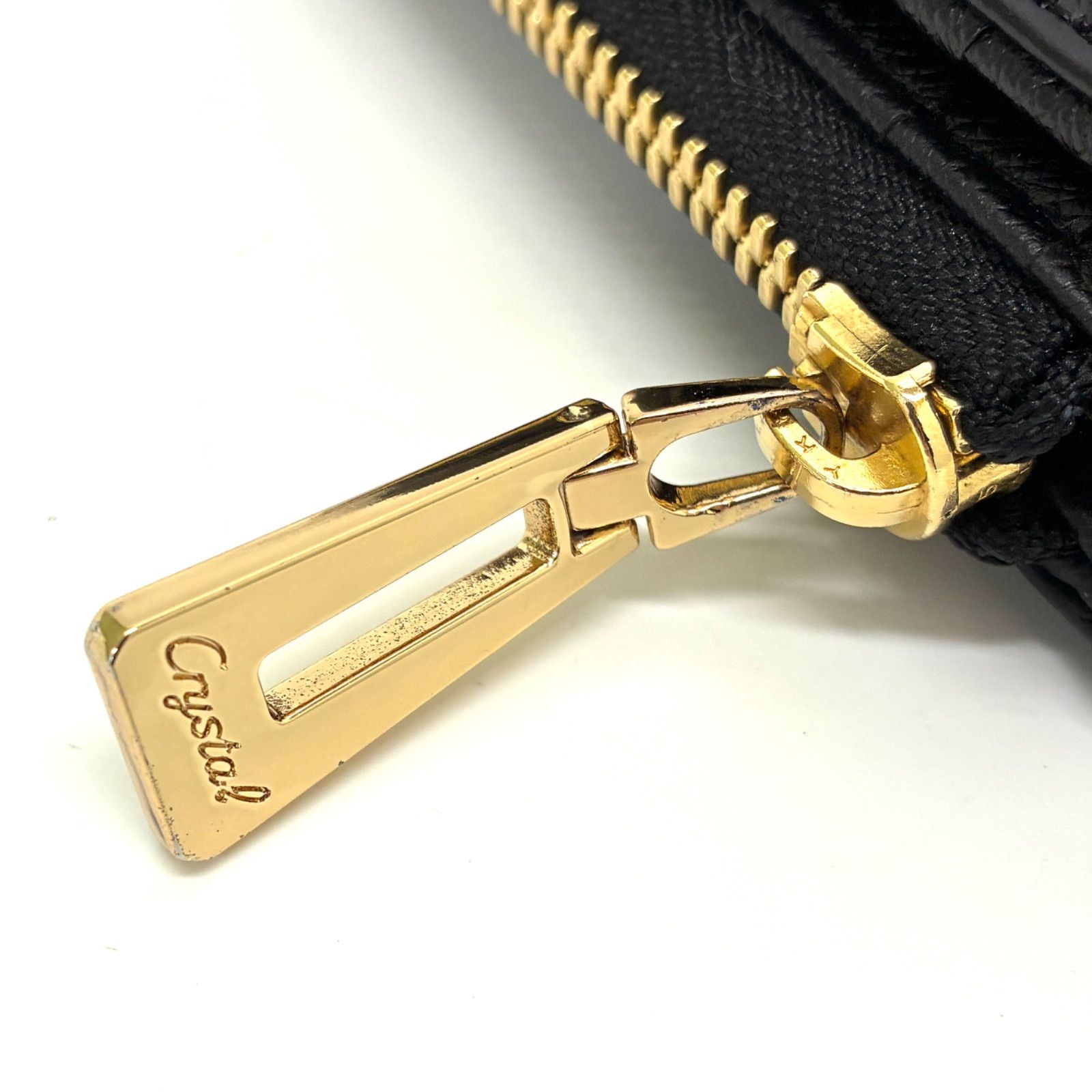 ◇LEATHER JEWELS◇レザージュエルズ クロコ型押し 折りたたみ財布