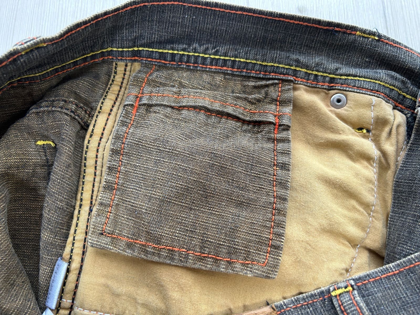 Fubu ワイド デニムパンツ 極太 バギー size34 Y2K ギミック ワッペン