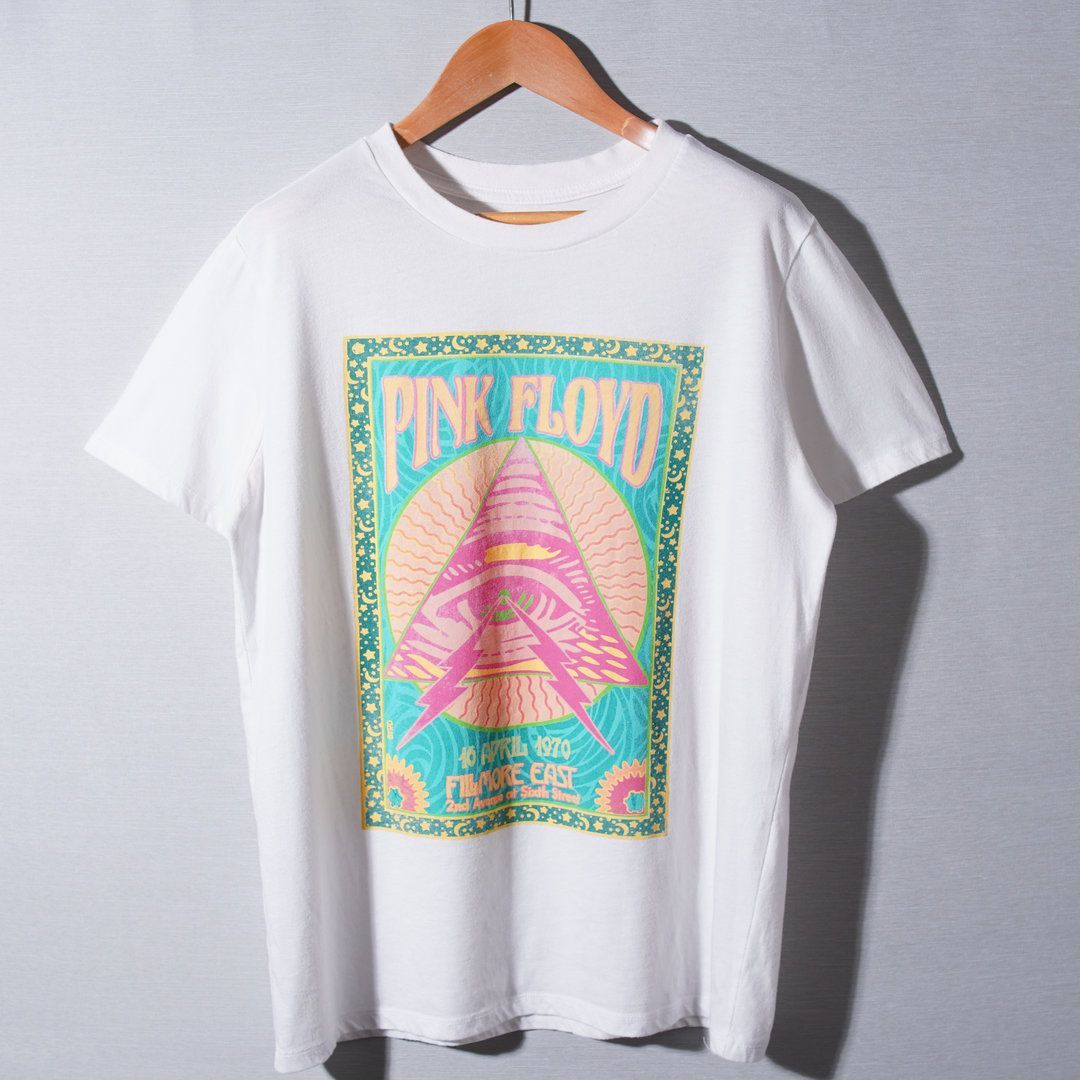ピンクフロイド PINK FLOYD Tシャツ L ホワイト バンT ロックT
