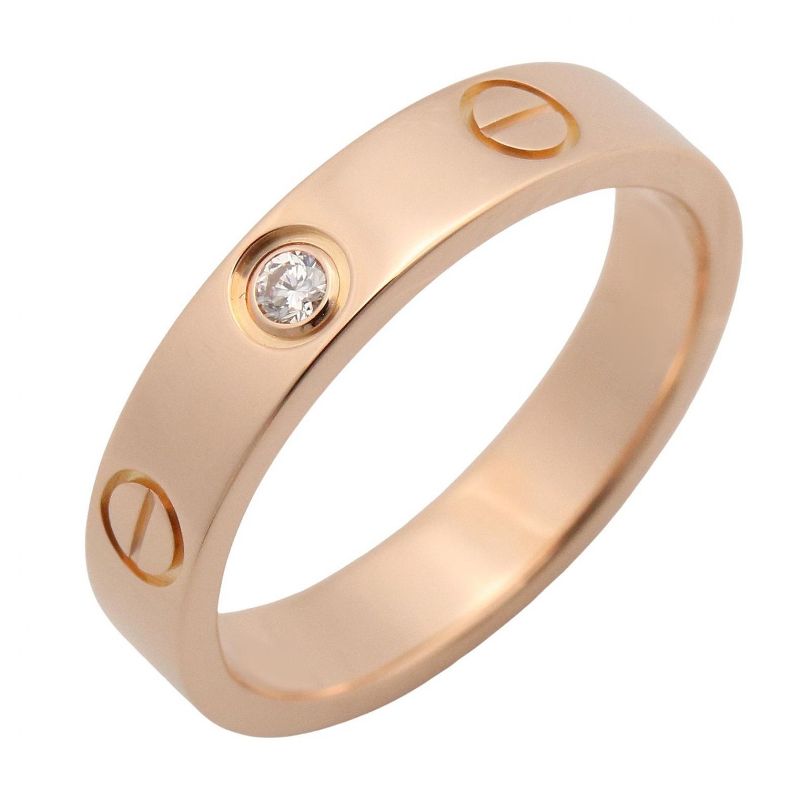カルティエ CARTIER リング・指輪 ミニラブリング 1PD K18PG（ピンク 