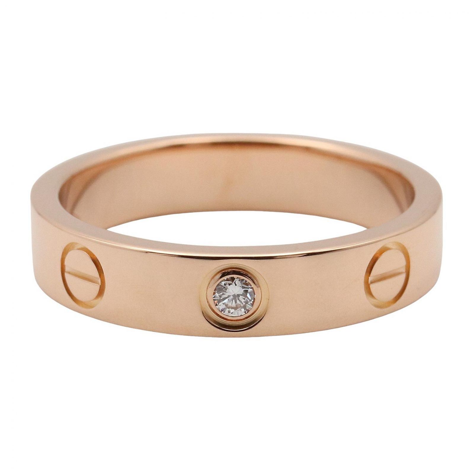 カルティエ CARTIER リング・指輪 ミニラブリング 1PD K18PG（ピンク 
