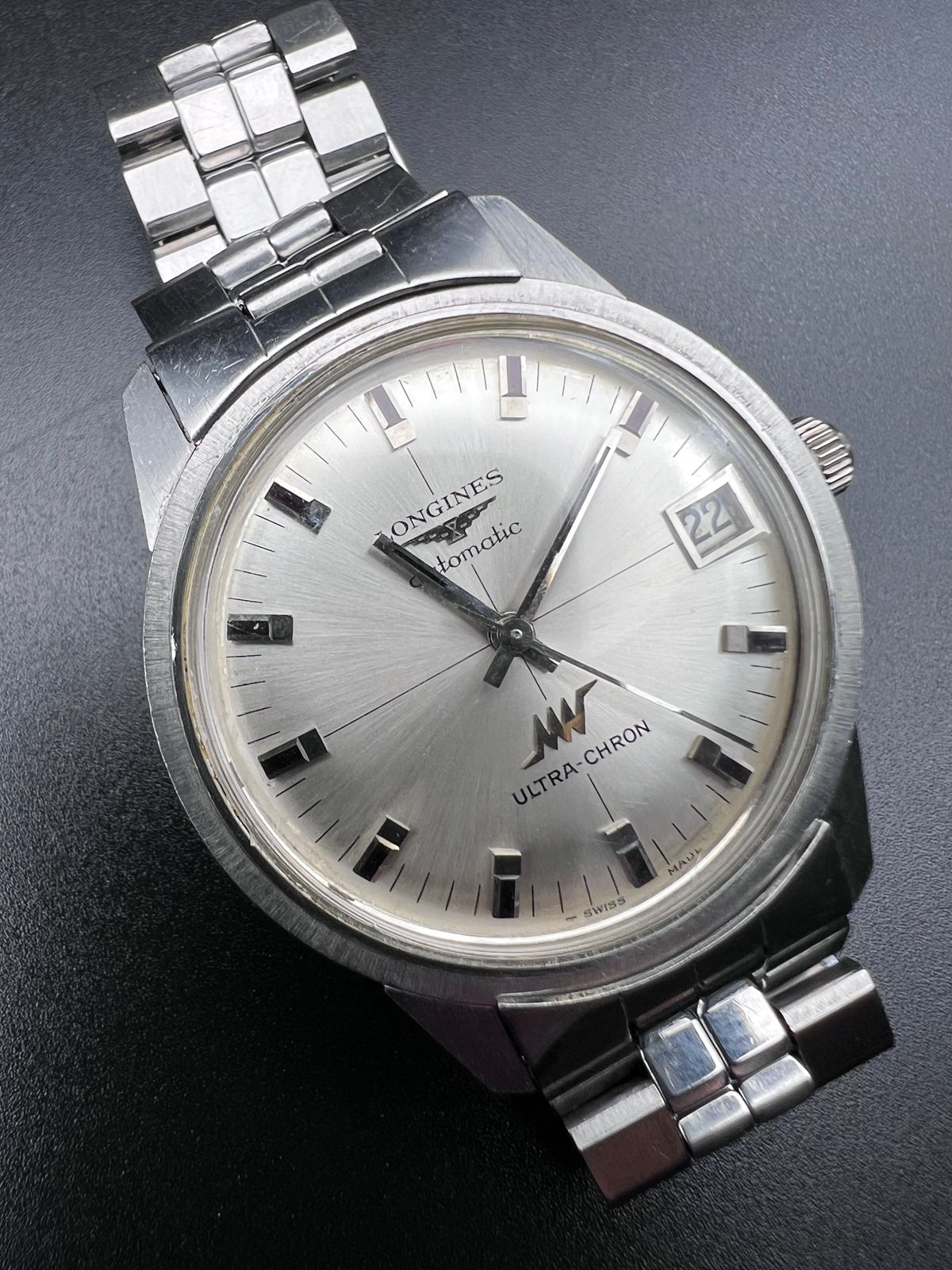 ロンジン ウルトラクロン cal.431 36000 稼働品 ワンピース時計 レア 