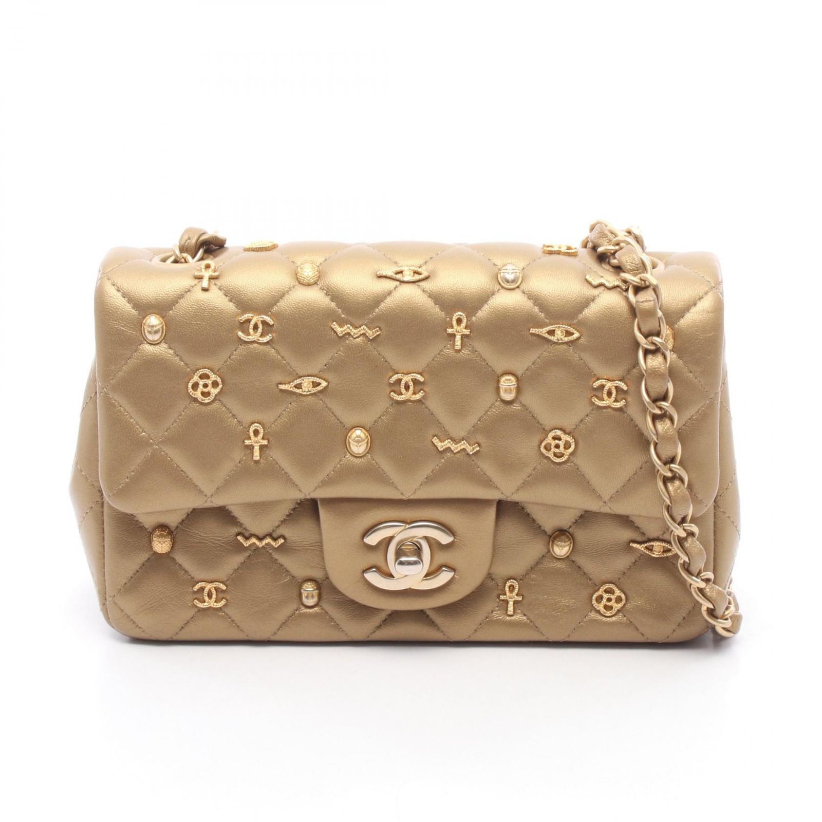 シャネル CHANEL ショルダーバッグ ミニマトラッセ20 A69900 ゴールド