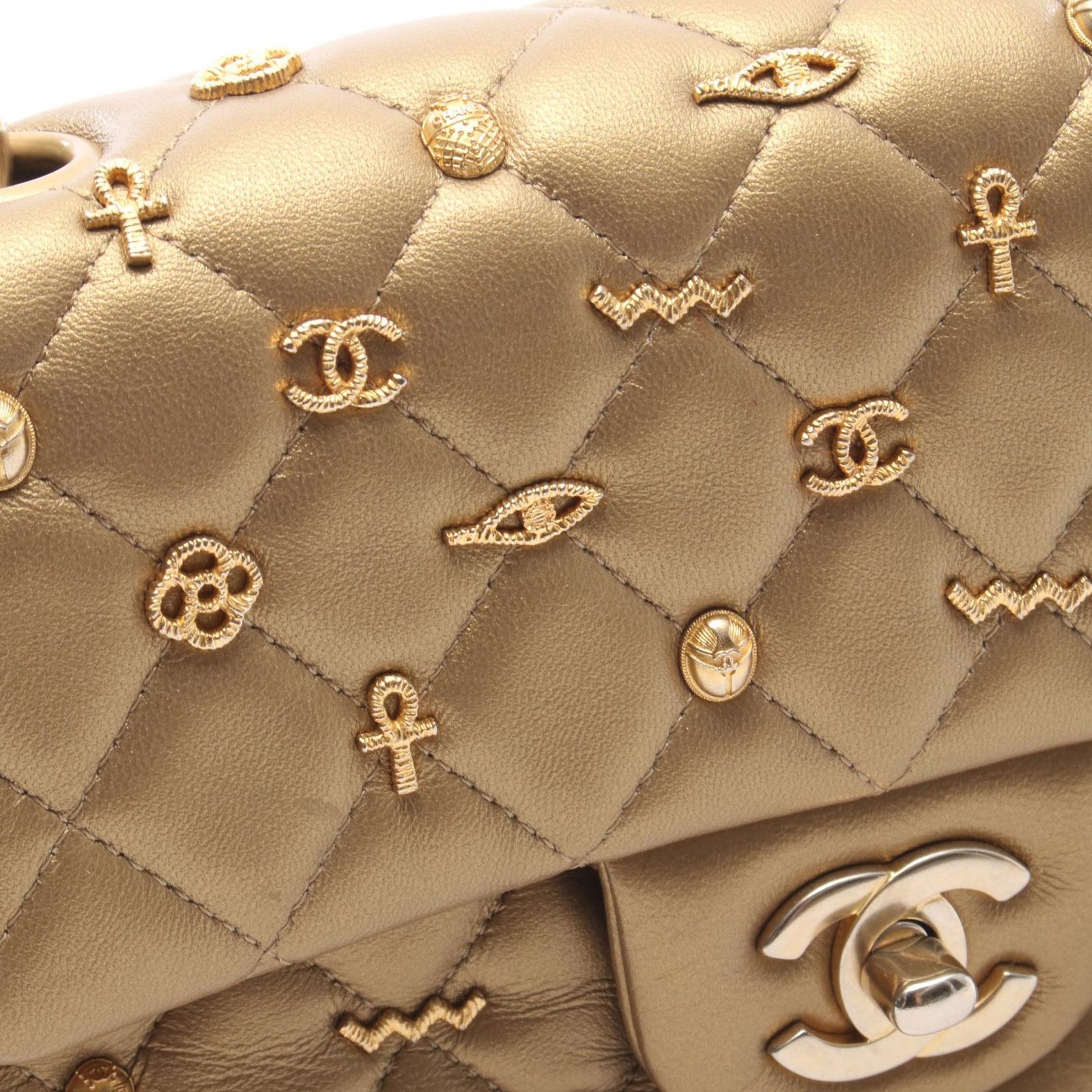 シャネル CHANEL ショルダーバッグ ミニマトラッセ20 A69900 ゴールド 