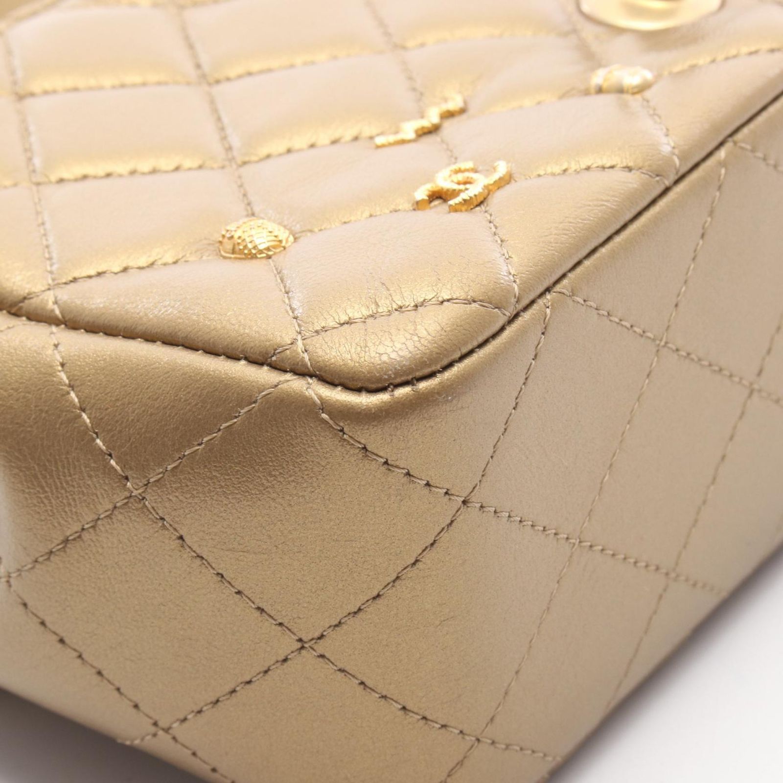 シャネル CHANEL ショルダーバッグ ミニマトラッセ20 A69900 ゴールド 