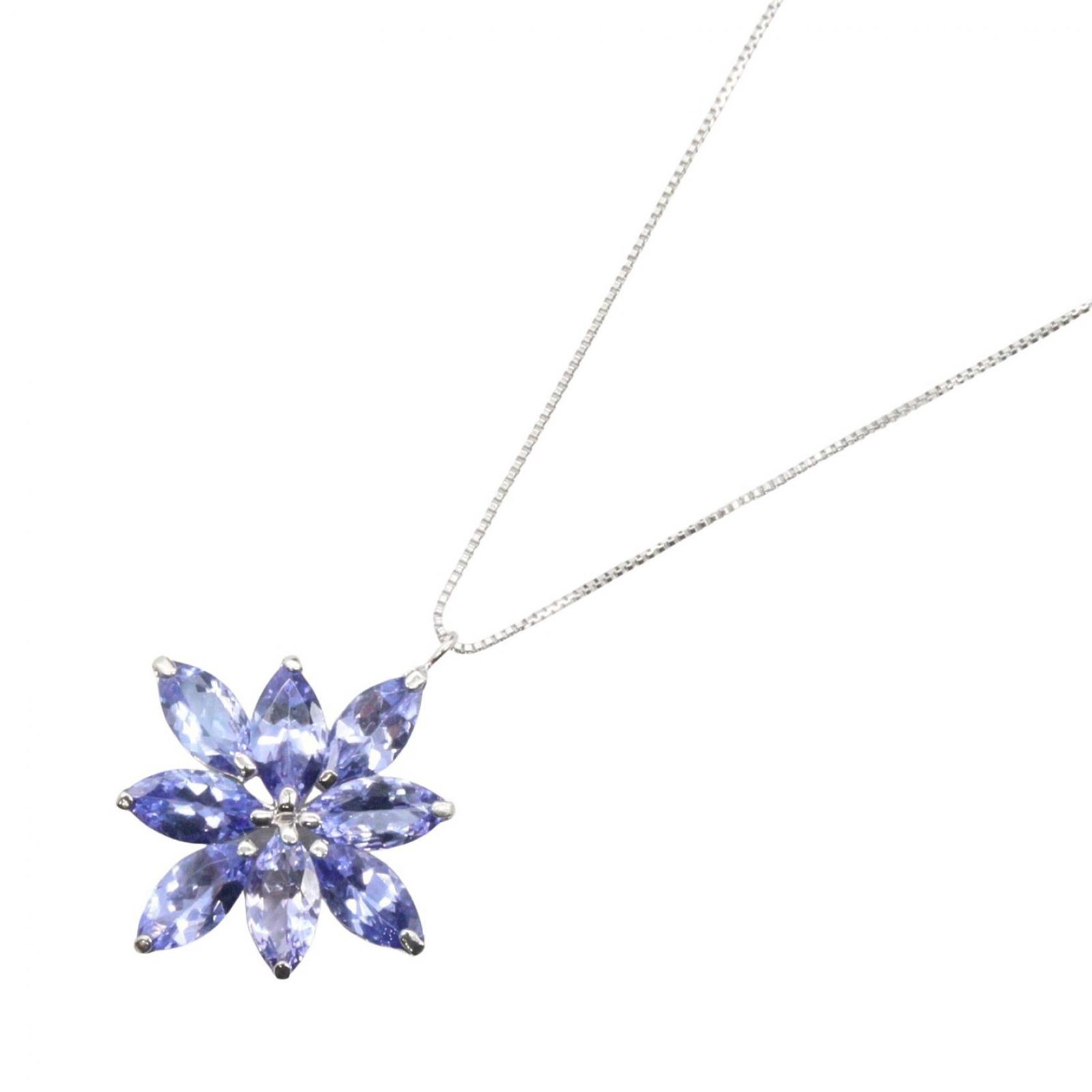 【Maui Divers Jewelry】タンザナイト 14K WG ネックレス ジュエリー JEWELRY ネックレス タンザナイト ネックレス ﾀﾝｻﾞﾅｲﾄ 2.4g