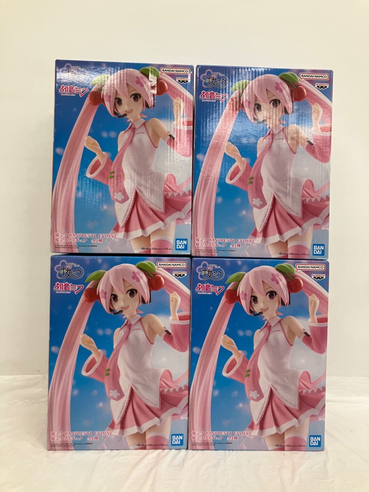 未開封 初音ミク 桜ミク BANPRESTO EVOLVE フィギュア 4個セット