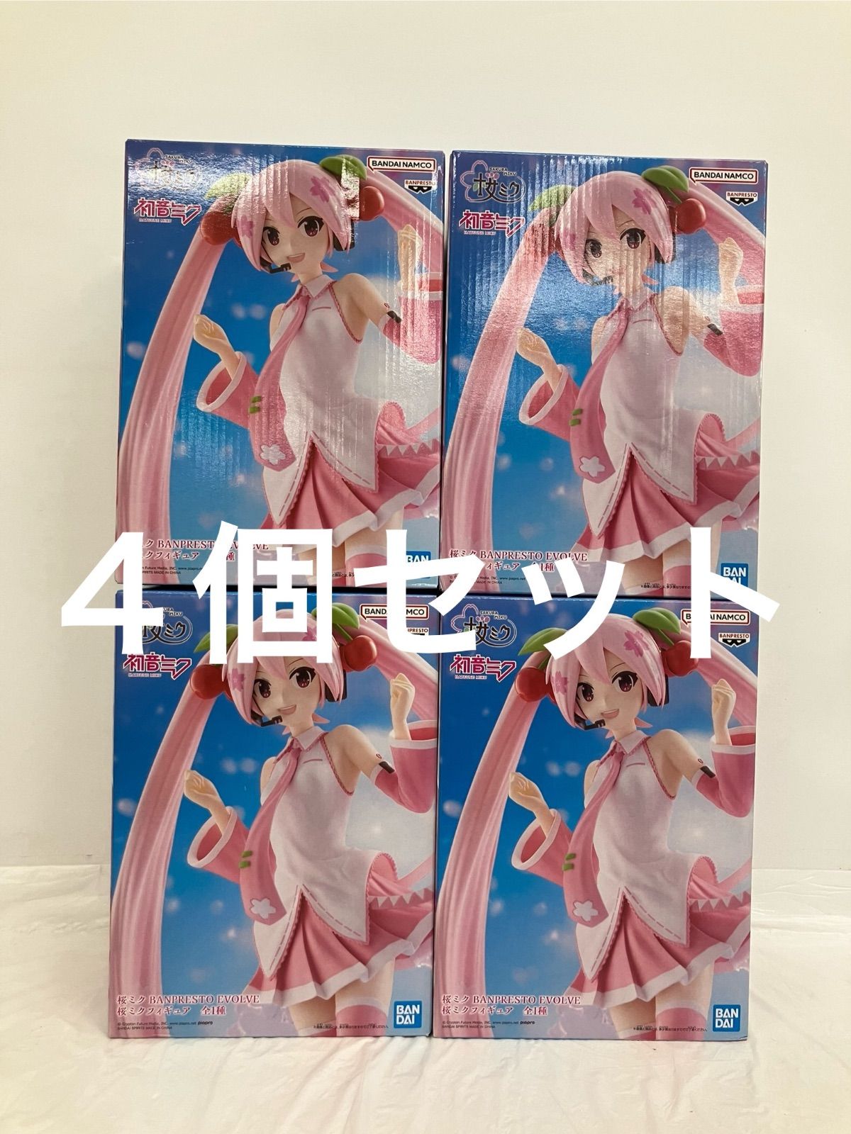 未開封 初音ミク 桜ミク BANPRESTO EVOLVE フィギュア 4個セット
