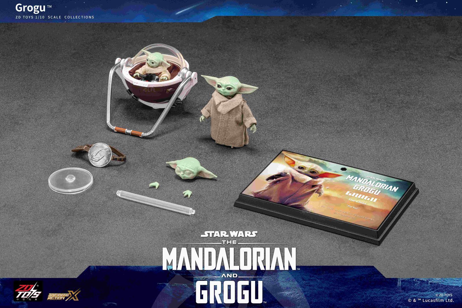 ZDTOYS スター・ウォーズ マンダロリアン アンド グローグー