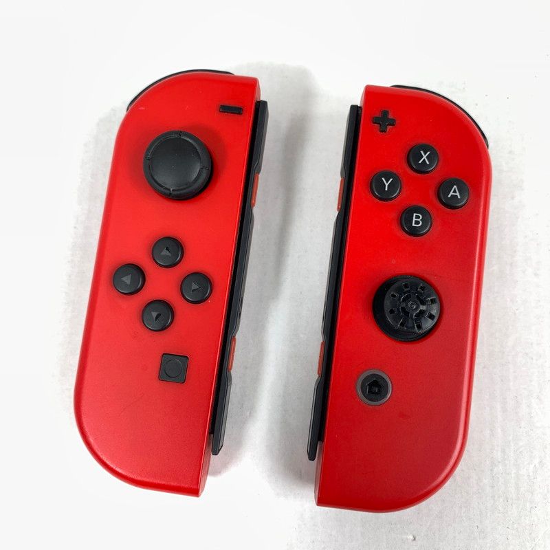 ジャンク品】 Joy-Con(L) (R) マリオレッド 動作不良 右スティック破損