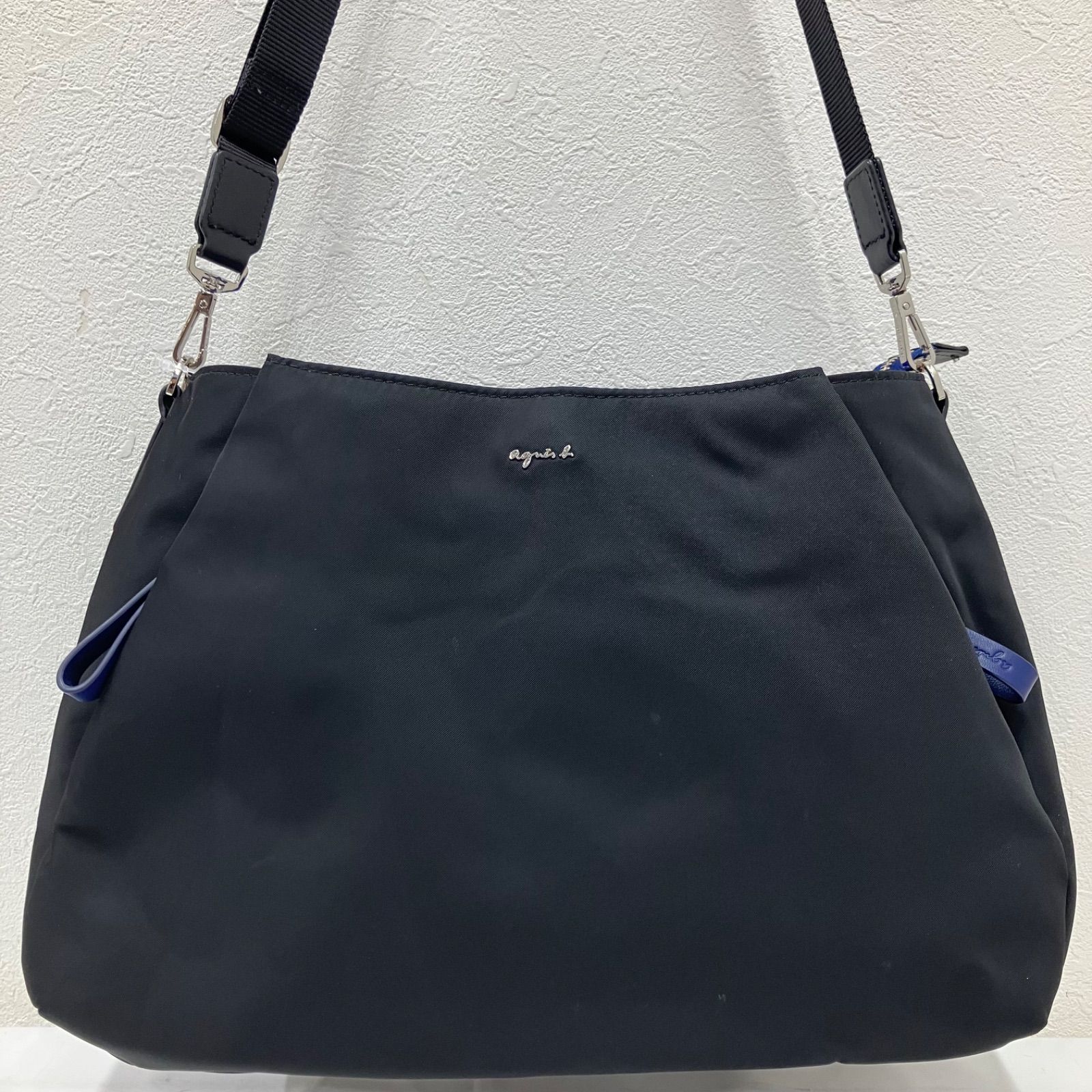 3952 agnes b. アニエスベー ショルダーバッグ 斜めがけ 紐調節可能 