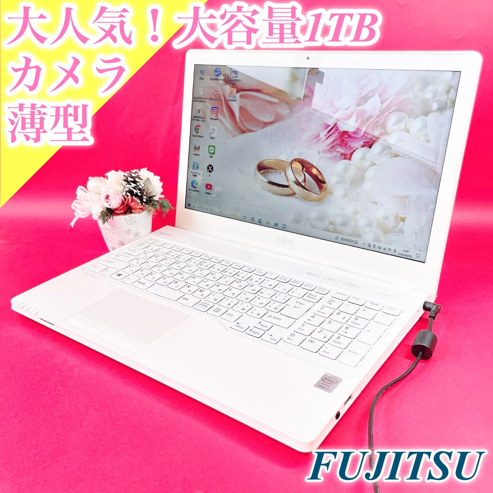 初期設定済】富士通ノートPC 1TB WDカメラ 15.6型 - メルカリ