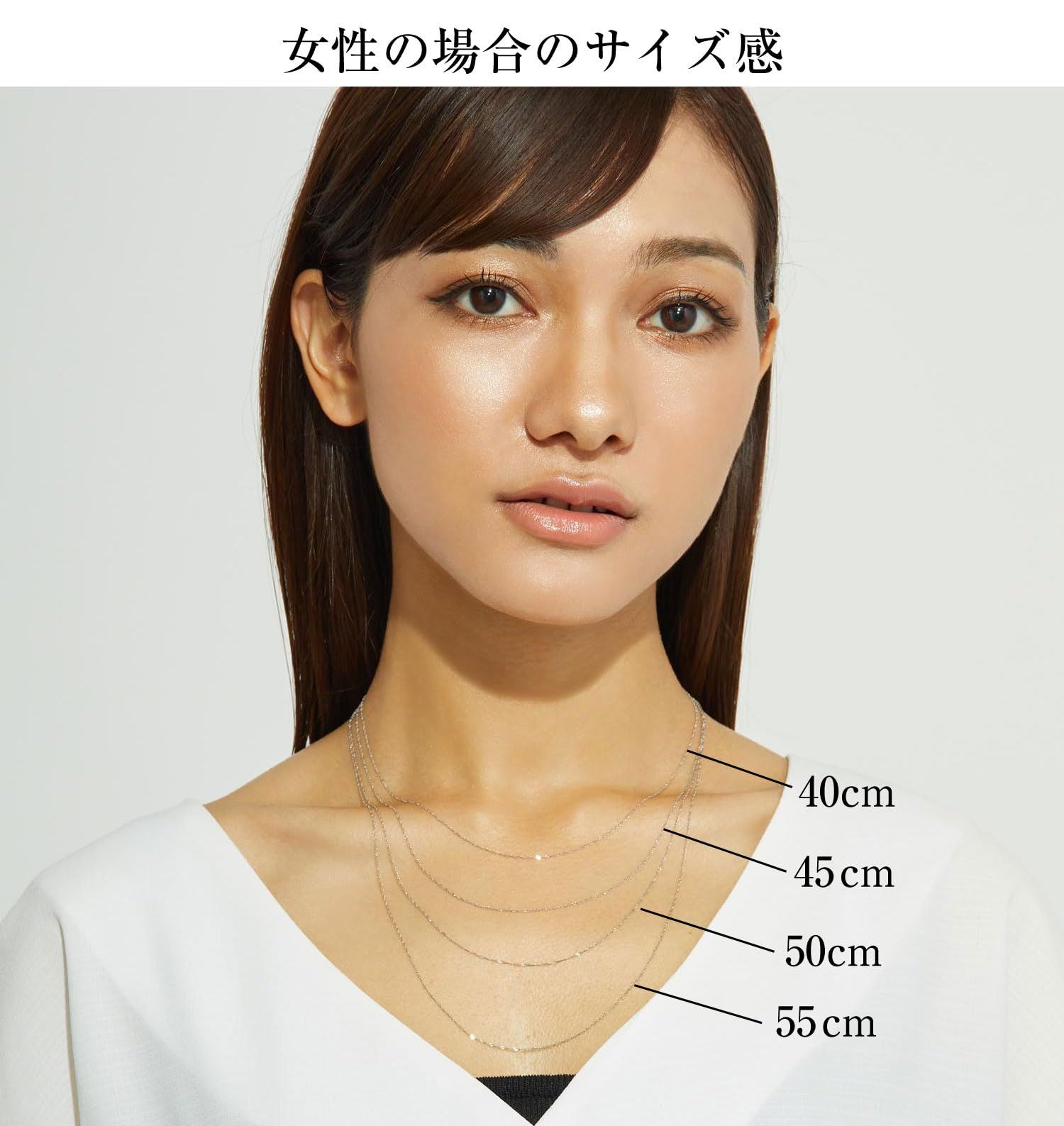 ララクリスティー] ネックレス チェーン スクリュー Pt850 プラチナ 線