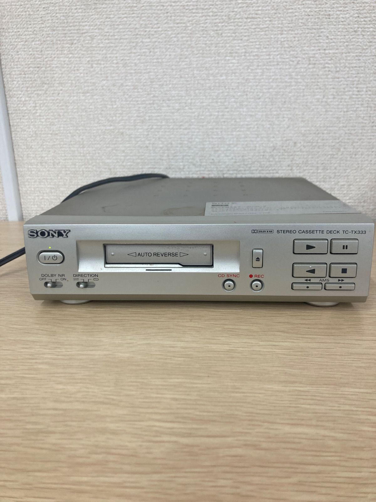希少】【通電確認済み・動作未確認】SONY TC-TX333 カセットデッキ