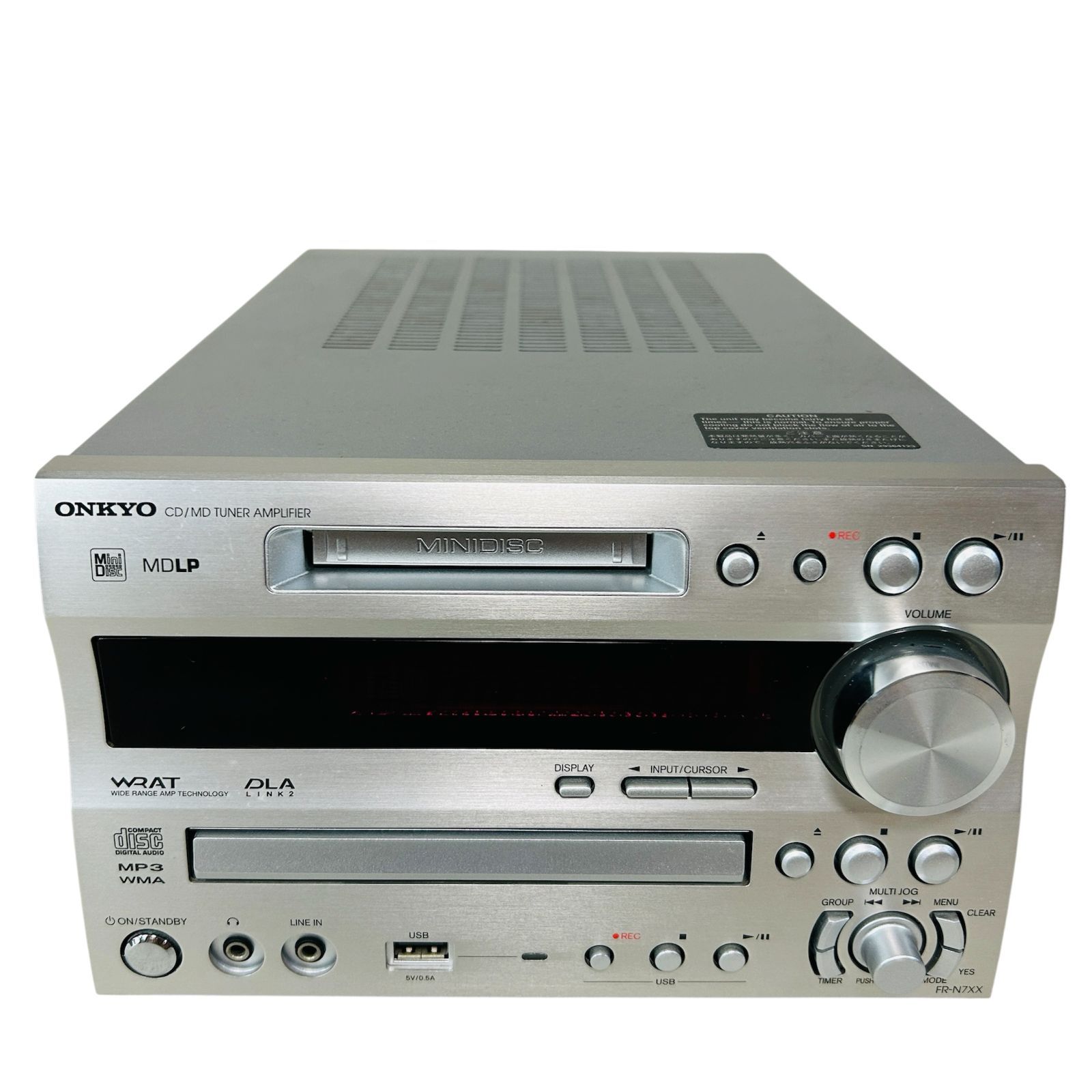 現状品】ONKYO オンキョー CD/MD/USBチューナーアンプ FR-N7XX【CD読込