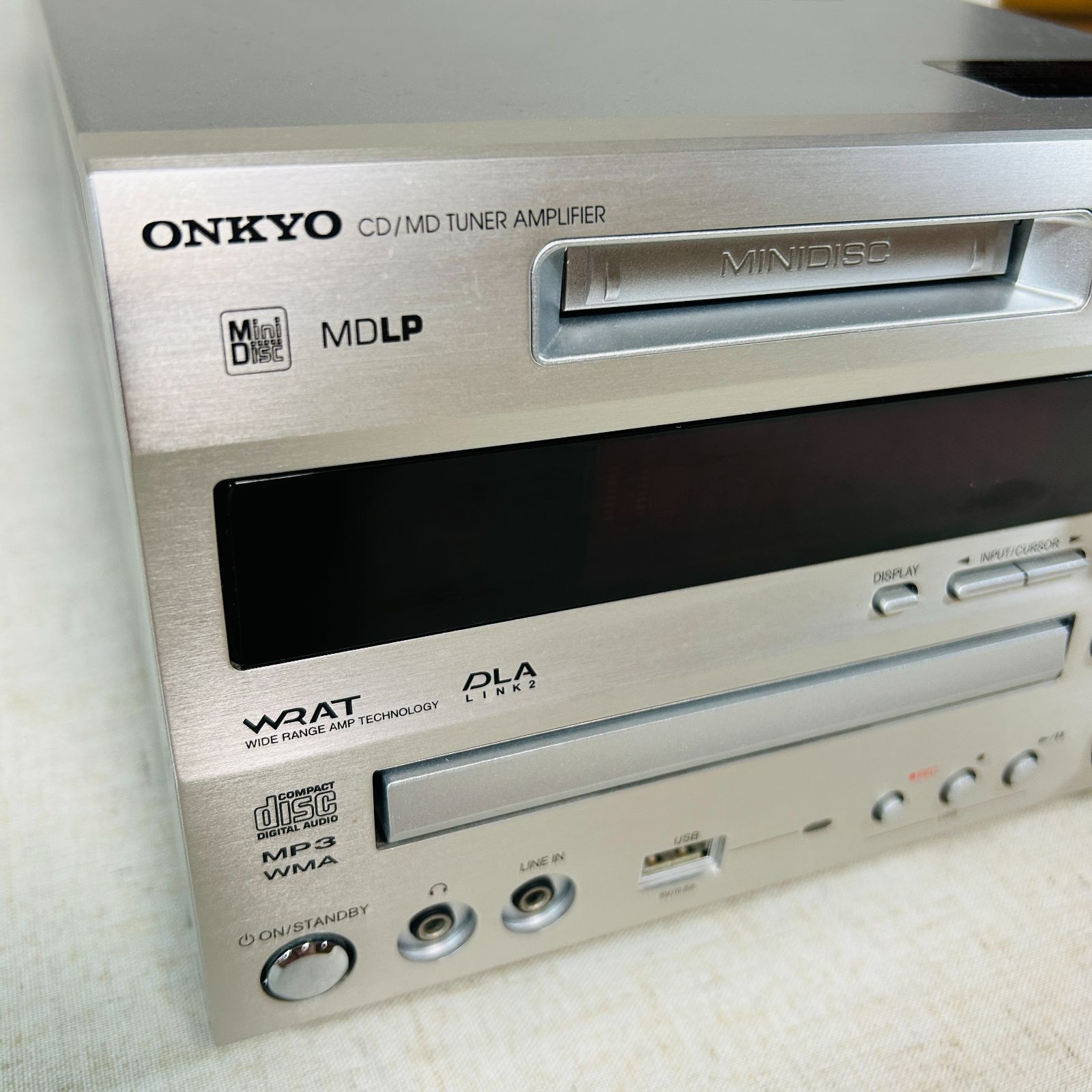 現状品】ONKYO オンキョー CD/MD/USBチューナーアンプ FR-N7XX【CD読込