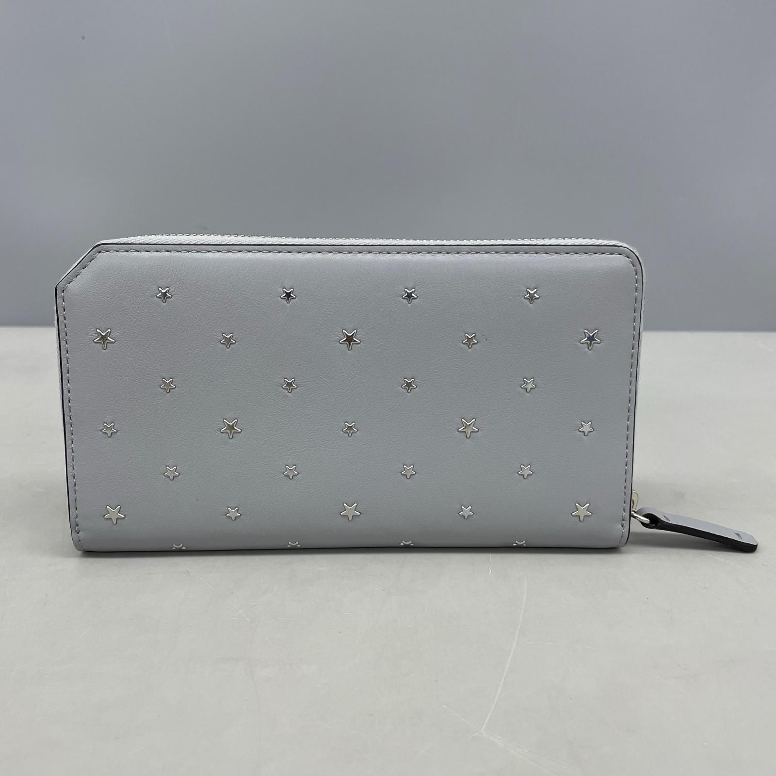 JIMMY CHOO ジミーチュウ ラウンドファスナー長財布 カーナビー スター 