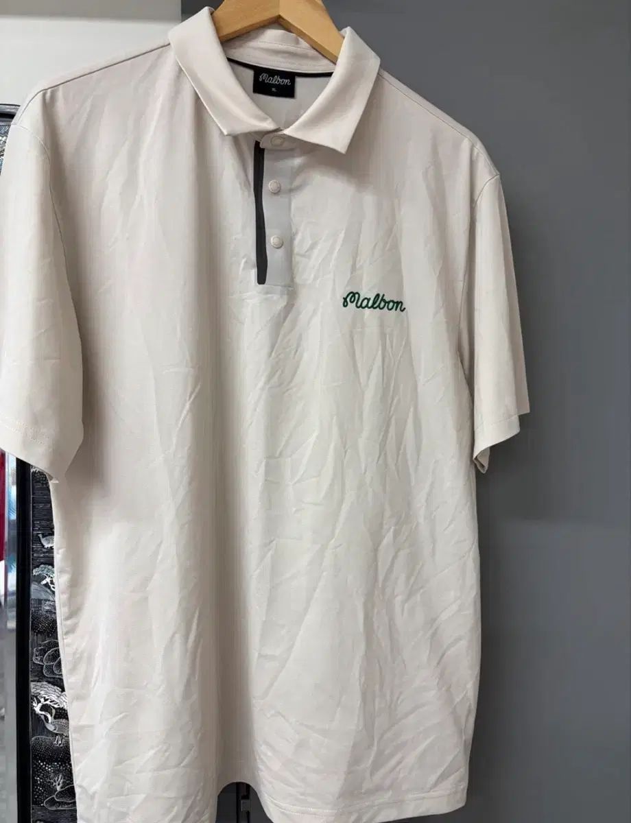 マルボンゴルフ 半袖 カラーTシャツ ベージュ XL