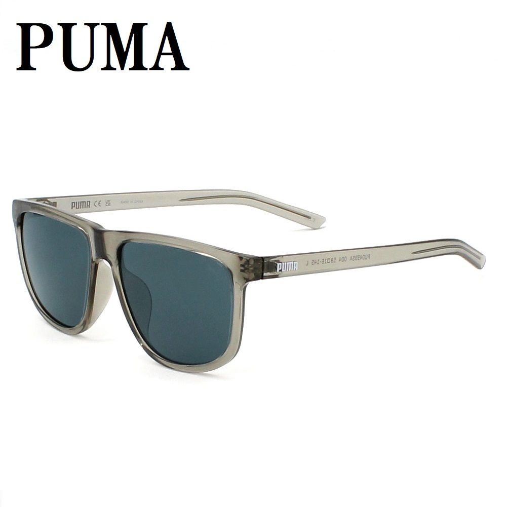 プーマ PUMA PU0499SA 004 サングラス アジアンフィット メガネ 眼鏡 UVカット 紫外線カット メンズ レディース ブルー グレー クリア