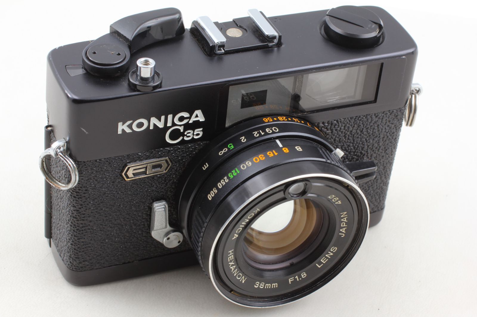 美品】Konica C35 FD Black 35mm Rangefinder Film Camera コニカ