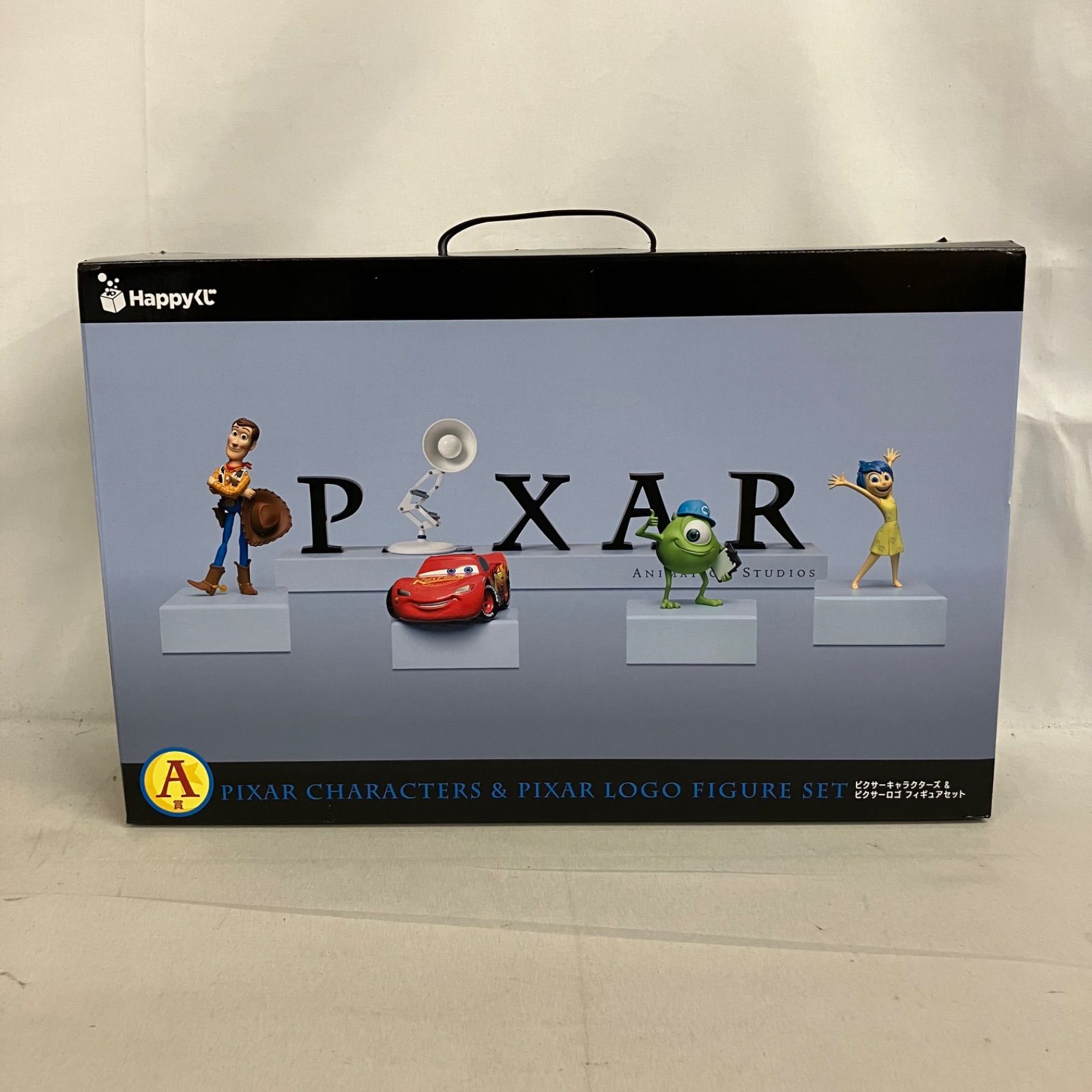 中古 Happyくじ A賞 ピクサーキャラクターズ＆ピクサーロゴ フィギュア