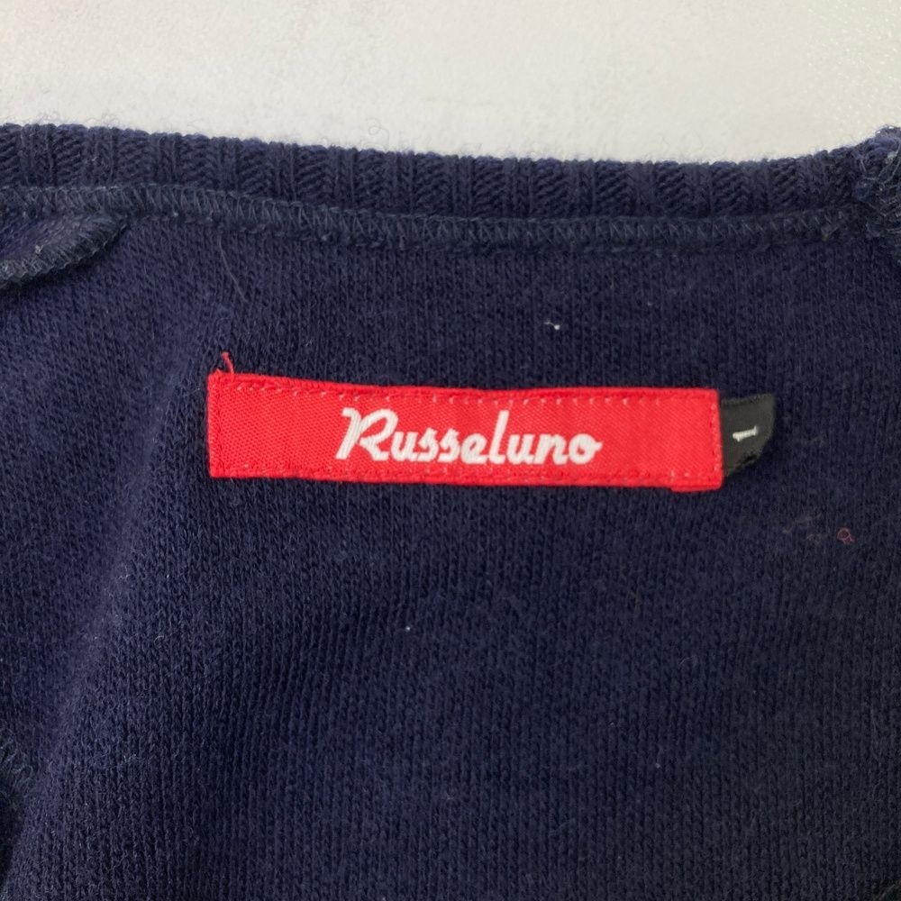 サイズ：1 RUSSELUNO ラッセルノ ニットセーター ルチャ ネイビー系