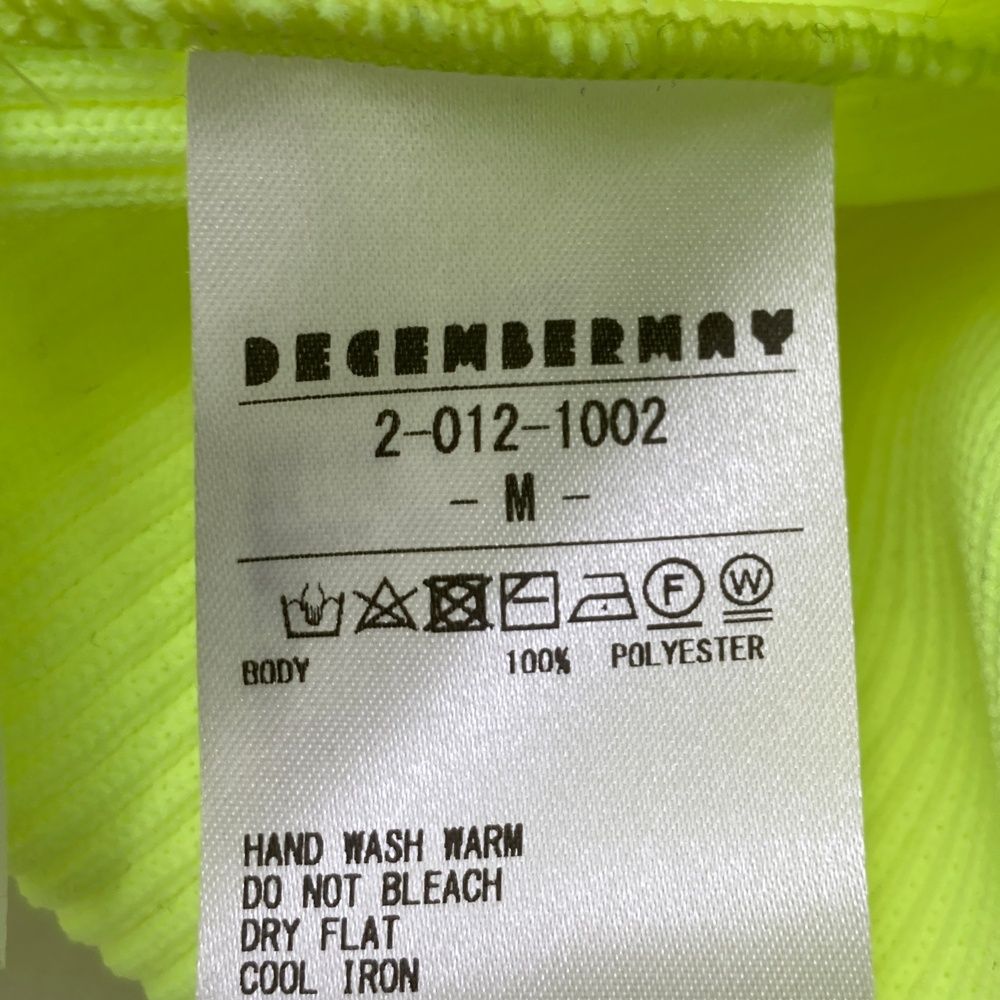 サイズ：M DECEMBERMAY ディセンバーメイ ハイネック ニットシャツ