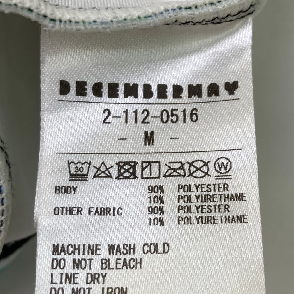 サイズ：M DECEMBERMAY ディセンバーメイ ハイネック 長袖Tシャツ 総柄