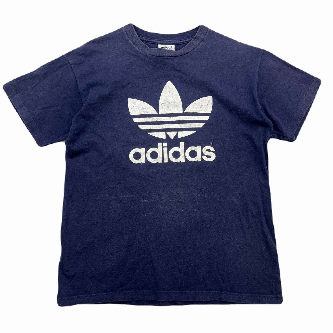 アディダス Tシャツ メンズ L ネイビー 半袖 90s USA製 ヴィンテージ 