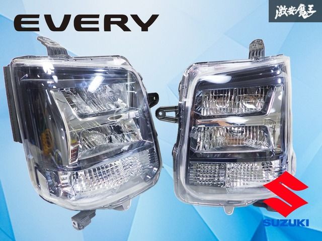新車外し！】エブリィワゴン DA17W スズキ純正 LED ヘッドライト