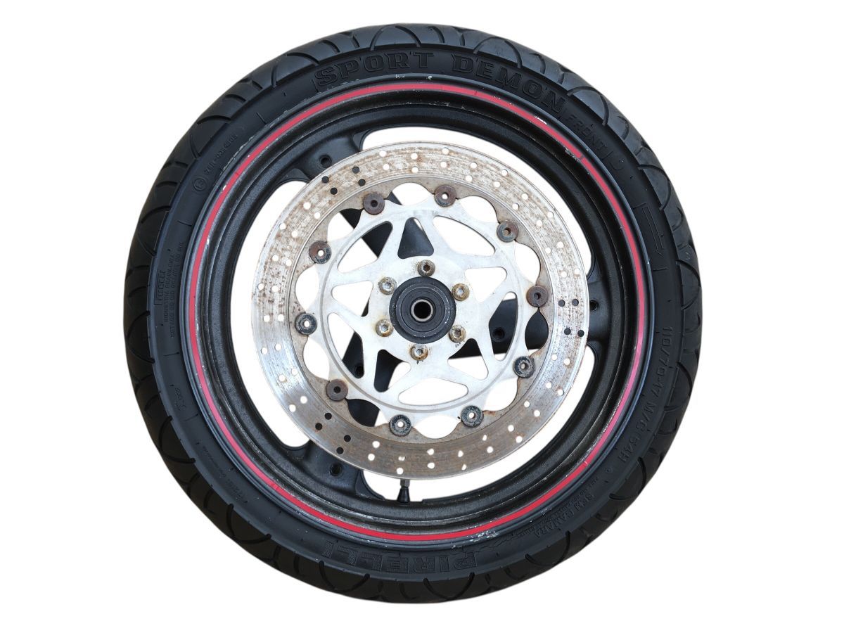 YAMAHA　SRX400　3VN　91　後期　フロントホイール　ディスク付　レストア　組み換え　流用　17インチ化（中古）2910-Z4971