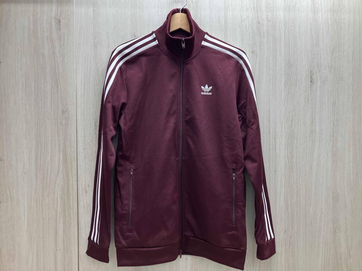 adidas/アディダス BECK EN BAUER TRACK TOP DH5830 トラックジャケット ジャージ トレロ スタンドカラー ボルドー トレフォイル刺繍 M