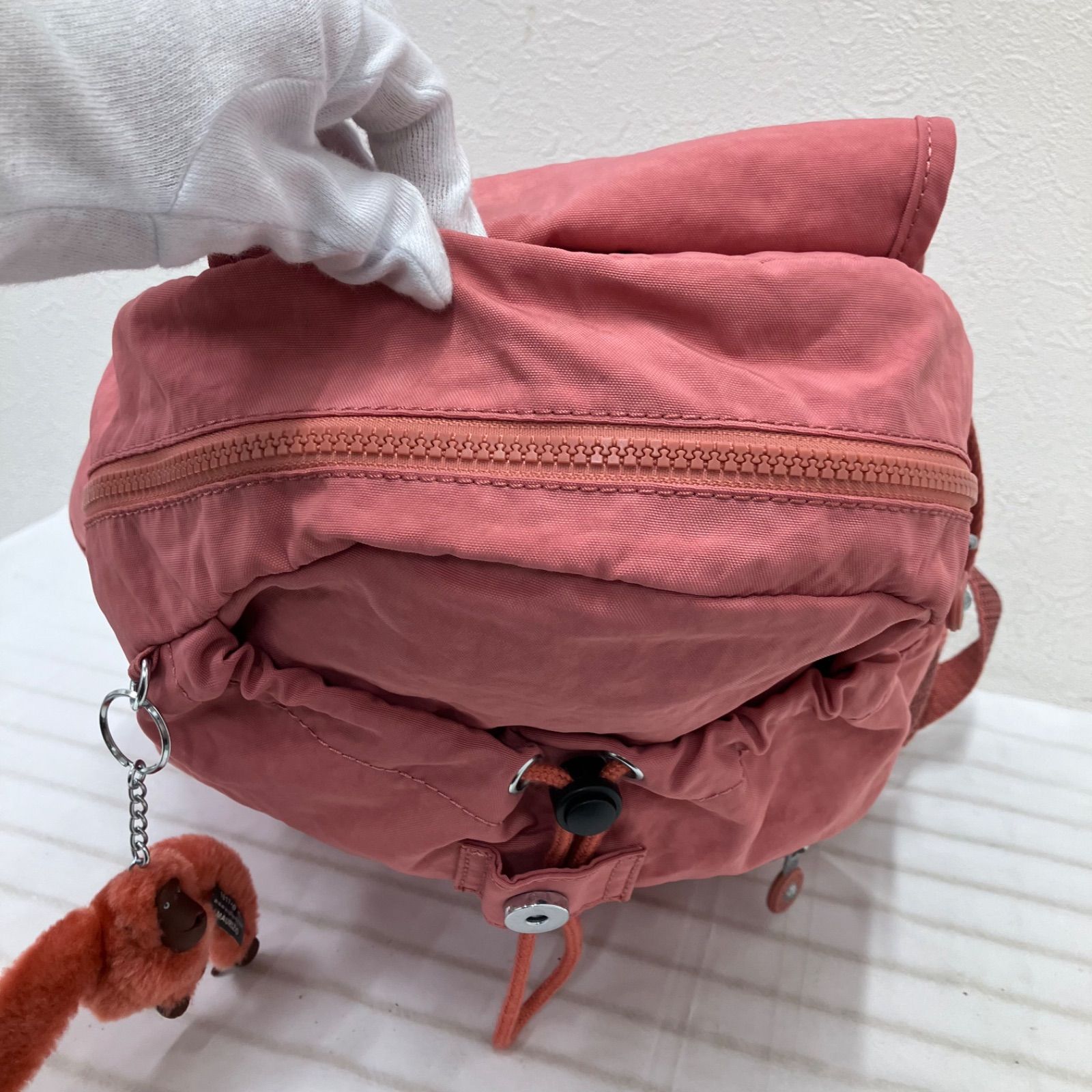 4192 KIPLING キプリング リュック バックパック コーラルピンク系 