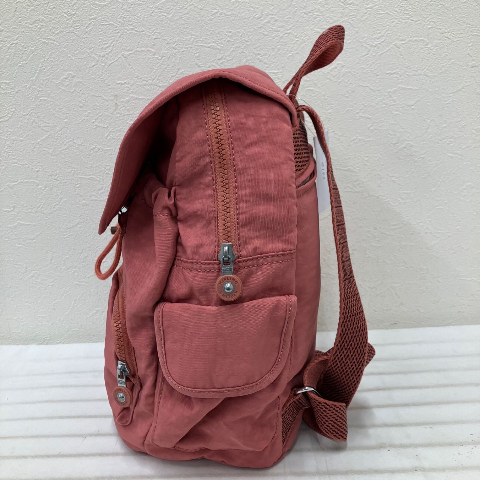 4192 KIPLING キプリング リュック バックパック コーラルピンク系 